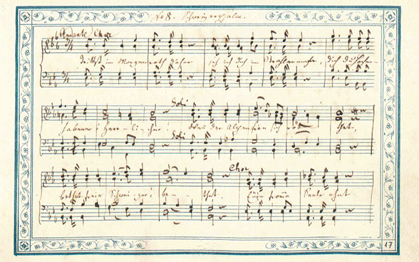 Originalmanuskript des Schweizer Psalms