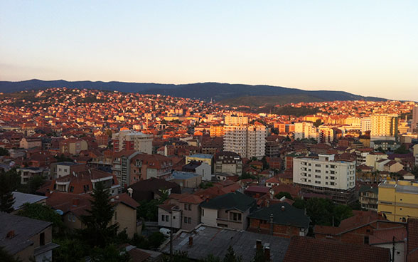 Sicht auf die Stadt Pristina