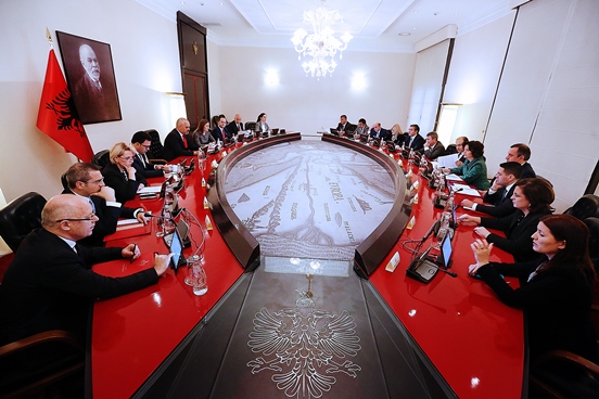 Meeting of the Government of Albania.