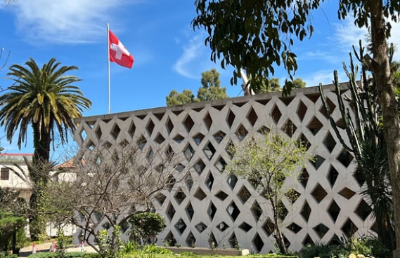 Vista esterna dell’Ambasciata di Svizzera ad Algeri