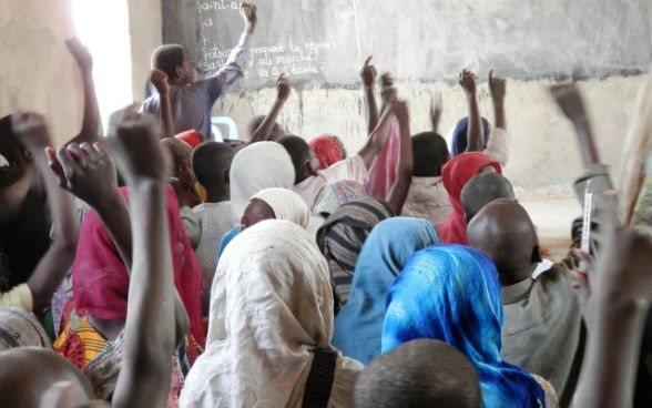 Dans une salle de classe au Batha