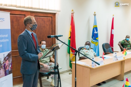 Ambassador Philipp Stalder, delivering his remarks