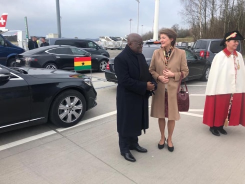 President Akufo-Addo and Swiss President Simonetta Sommaruga