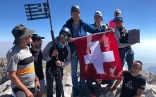 Ambassador Stefan Estermann on Mytikas, the highest peak of Mount Olympos.