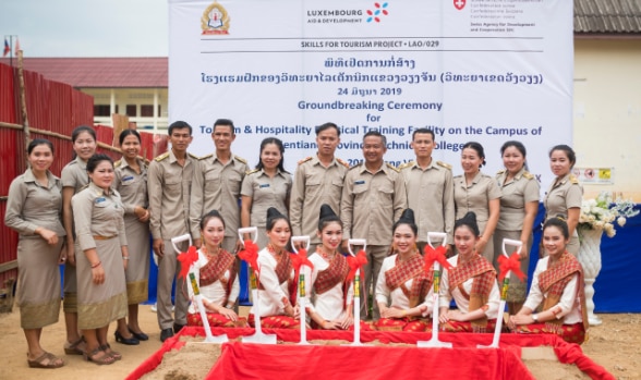 The Tourism and Hospitality Practical Training Facility in Vang Vieng.