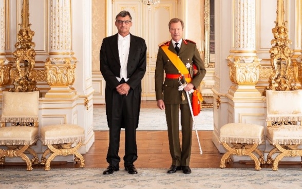 Présentation des lettres de créance de S.E.M. Markus Börlin à S.A.R. le Grand-Duc de Luxembourg, le 21 septembre 2022.