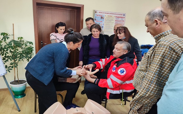 Training of trainers in obstetrics with Caroline Benski and Augusta Theler. Chisinau 2022