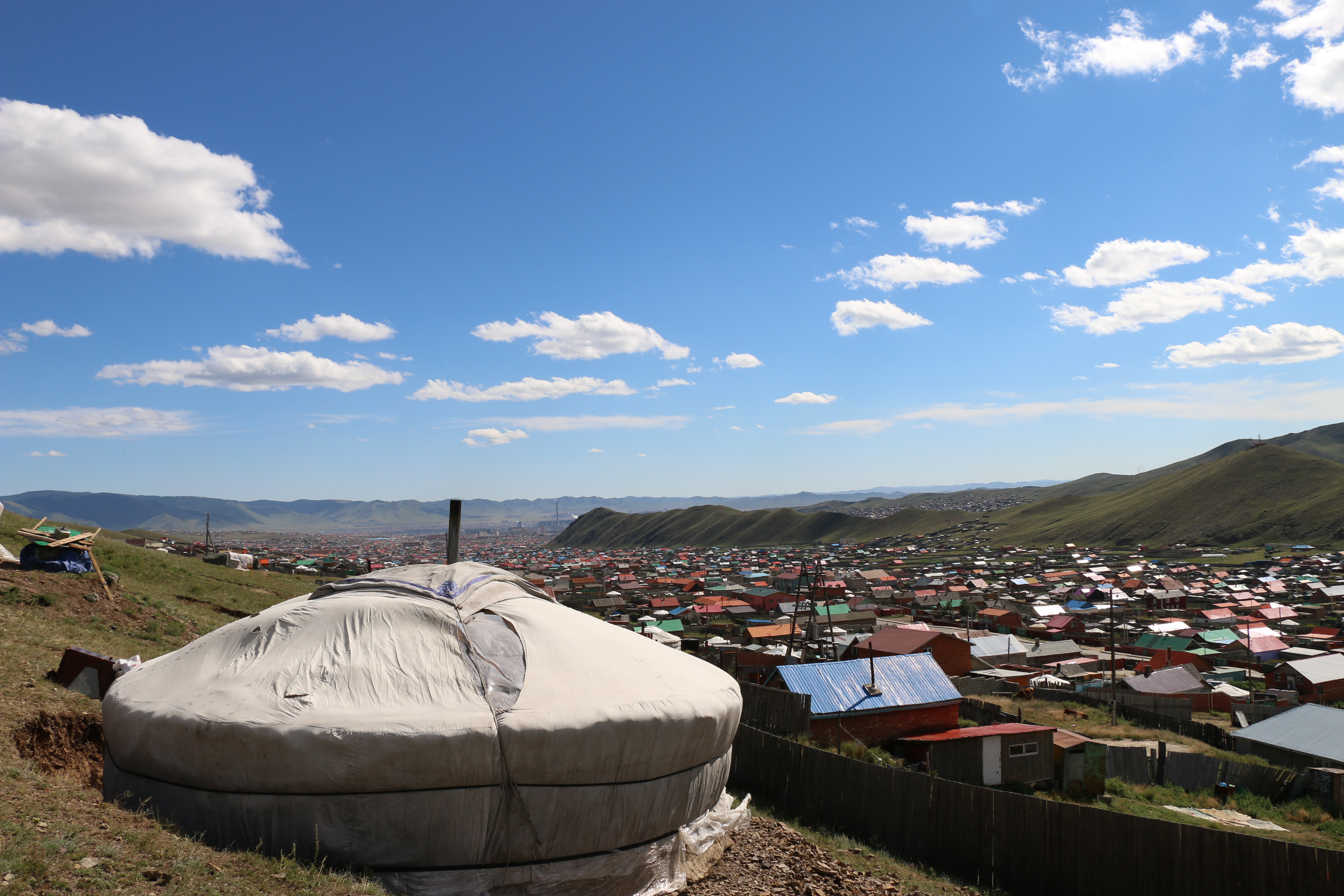 Ulaanbaatar city suburban distrct view
