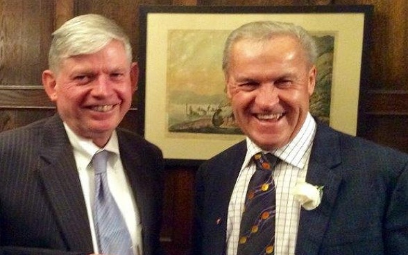 Ambassador Vogelsanger with the Hon. David Carter MP, Speaker of the NZ House of Representatives ©FDFA