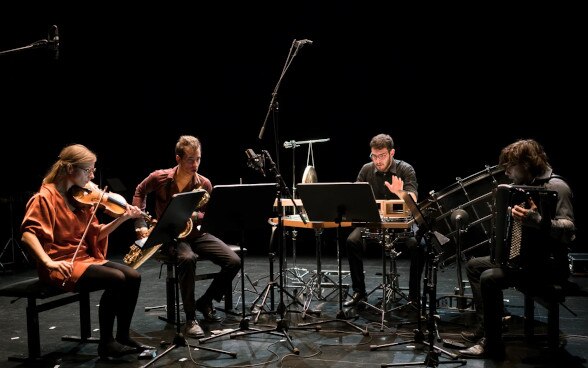 Concept Store Quartet playing on scene