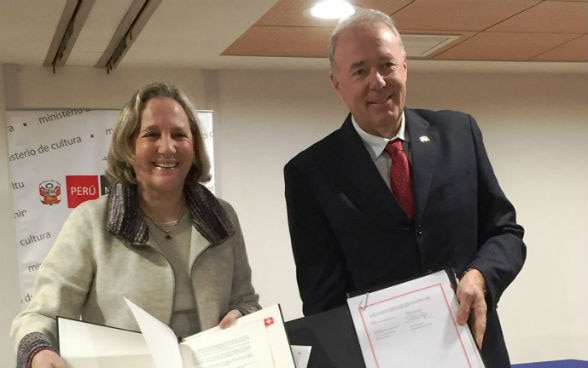 Bilateral treaty cultural goods Peru Switzerland