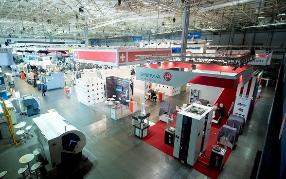 Pavillon Suisse à la foire Machtool