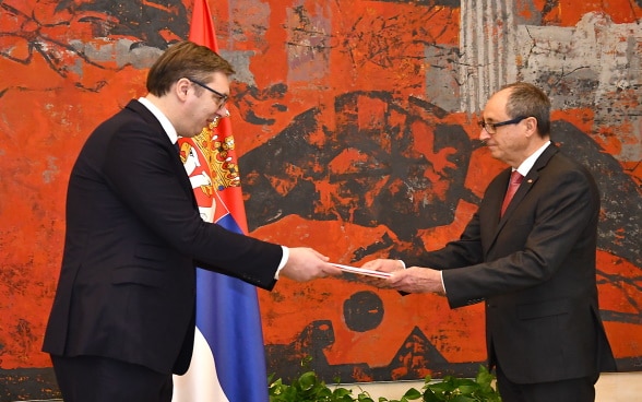 Accreditation of the Ambassador of Switzerland in the Republic of Serbia