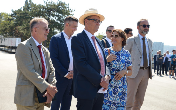 Swiss delegation at Kalemegdan