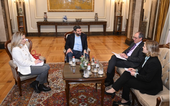 Ambassador Urs Schmid with Mayor of Belgrade, Mr. Aleksandar Sapic