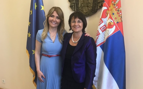 Assistant Minister Gabrijela Grujic and Dr. Ursula Renold