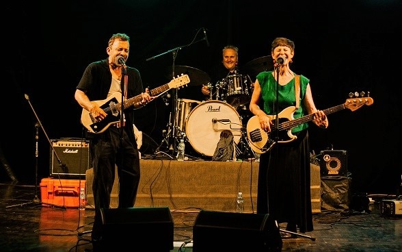 Noir & Gerber performing at the Alliance Francaise in Dar es Salaam. 