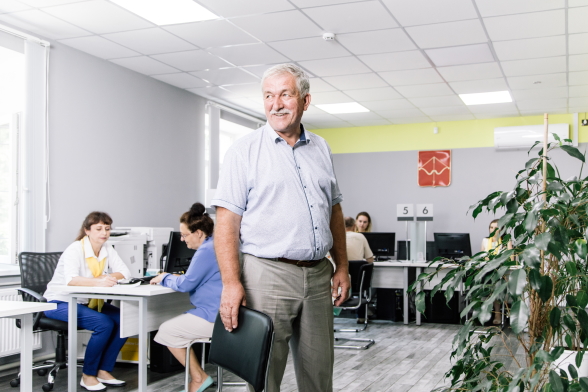 Oleksii Riabokon, Mayor of the Amalgamated Territorial Community of Pyriatyn, Poltava region, Ukraine