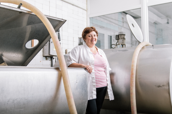 Valentyna Panasiuk, Director of the milk collection point “Prushanka”, Kozyatyn district, Vinnytsia region, Ukraine