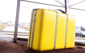 Yellow suitcase