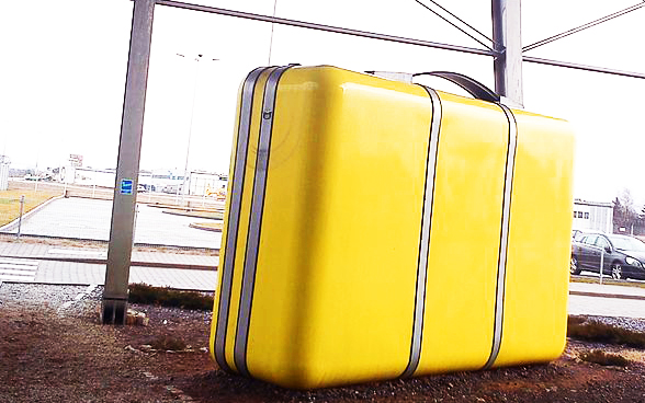 Yellow suitcase