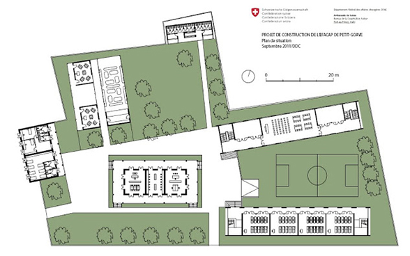 Plan technique du futur bâtiment. © DDC 