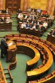 Vue du Parlement serbe
