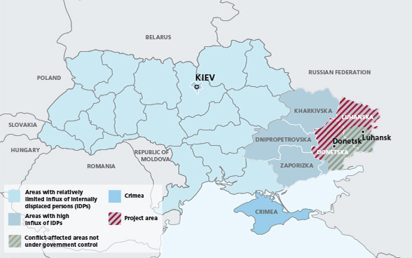 Map of the Ukraine