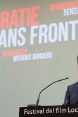 Le conseiller fédéral Didier Burkhalter lance l’initiative «Démocratie sans frontières» le 10 août 2014 lors du Festival du film de Locarno