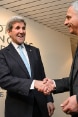 Le conseiller fédéral Didier Burkhalter avec le secrétaire d'Etat américain John Kerry. © Kestone