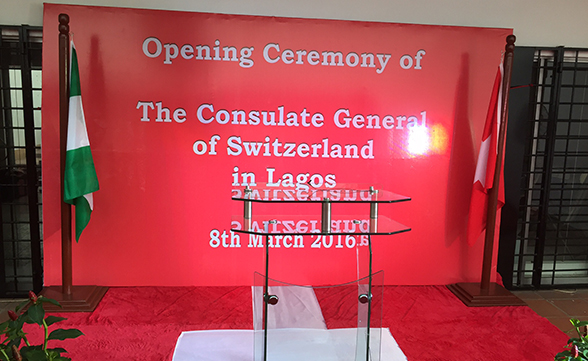 New consulate general in Lagos, Nigeria's economic capital.