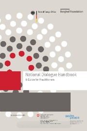 Die Titelseite des National Dialogue Handbook.