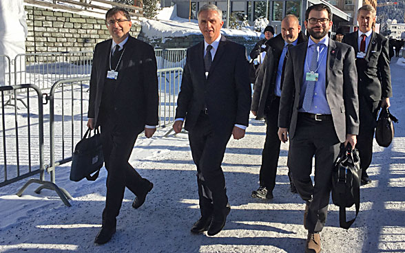 Bundesrat Didier Burkhalter am WEF 2017. 