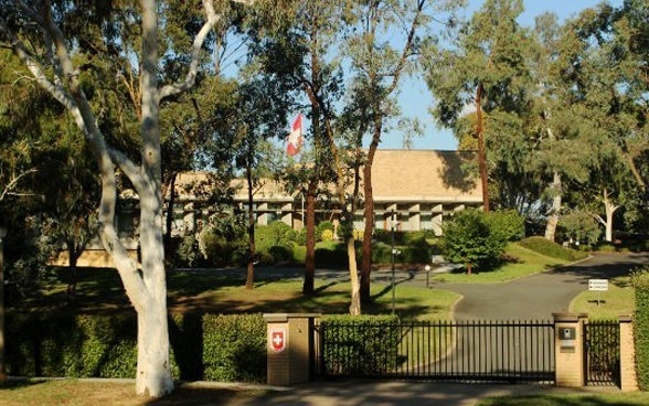 Nachhaltige Schweizer Botschaft in Canberra, Australien.