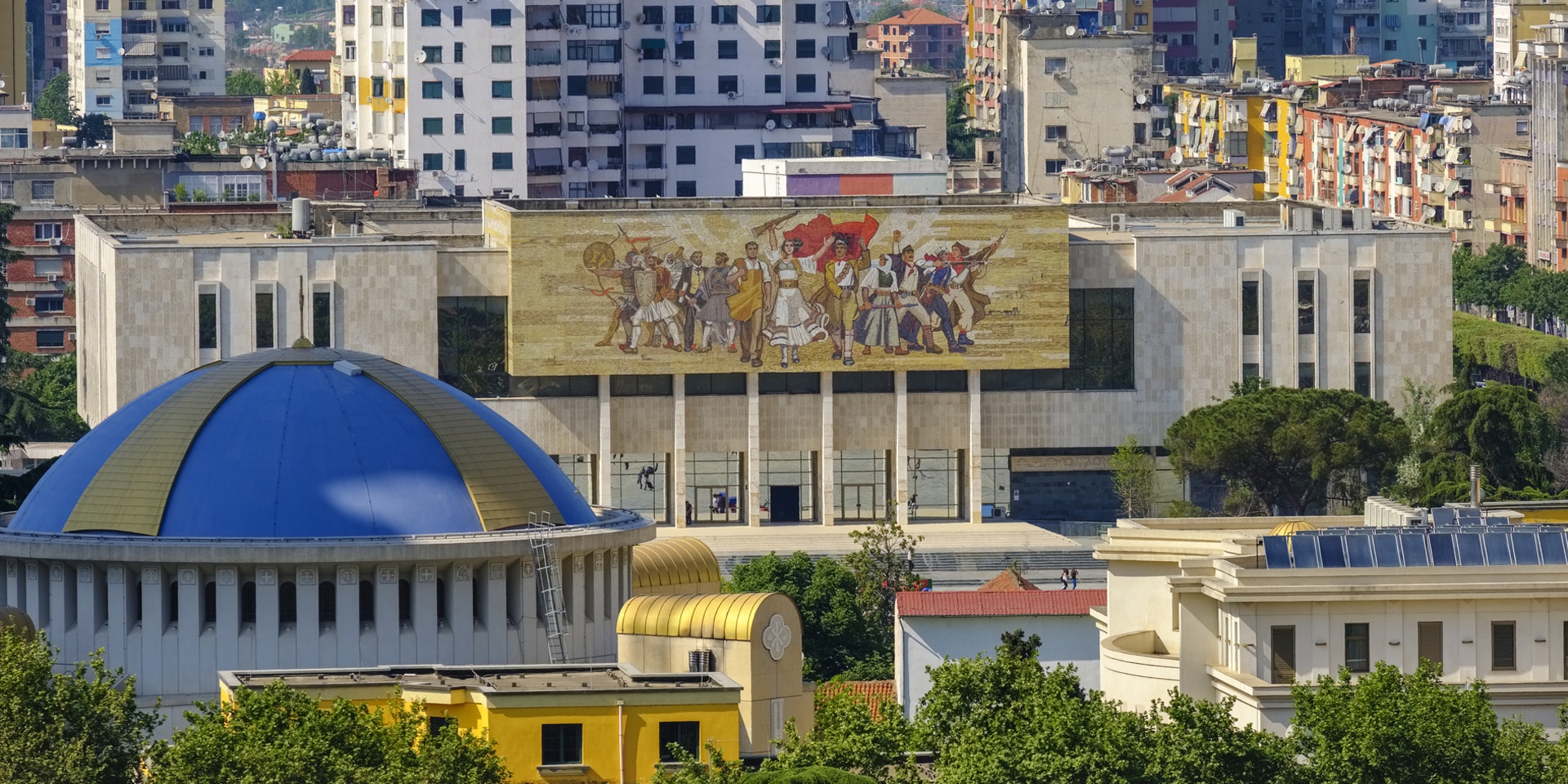 Vue de Tirana, la capitale de l’Albanie.