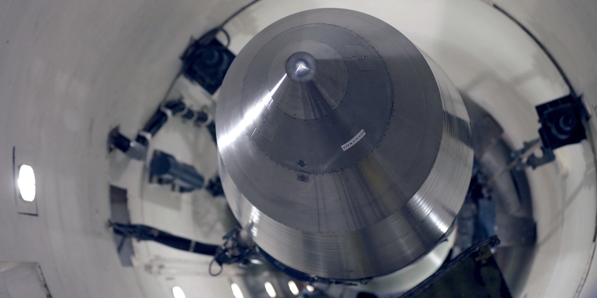 A nuclear warhead in a missile silo. 