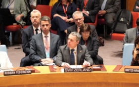 Conseil de sécurité de l'ONU: le conseiller fédéral Cassis participe au débat sur l'Ukraine