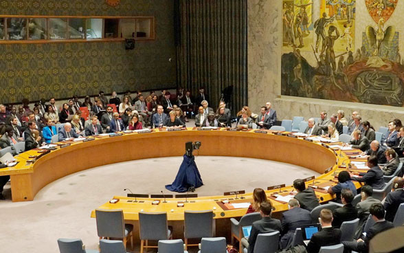 Der UNO-Sicherheitsrat tage in New York.
