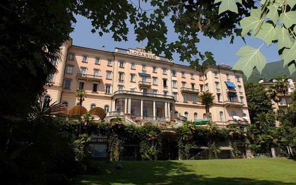 Aussenansicht des Grand Hotel Locarno.