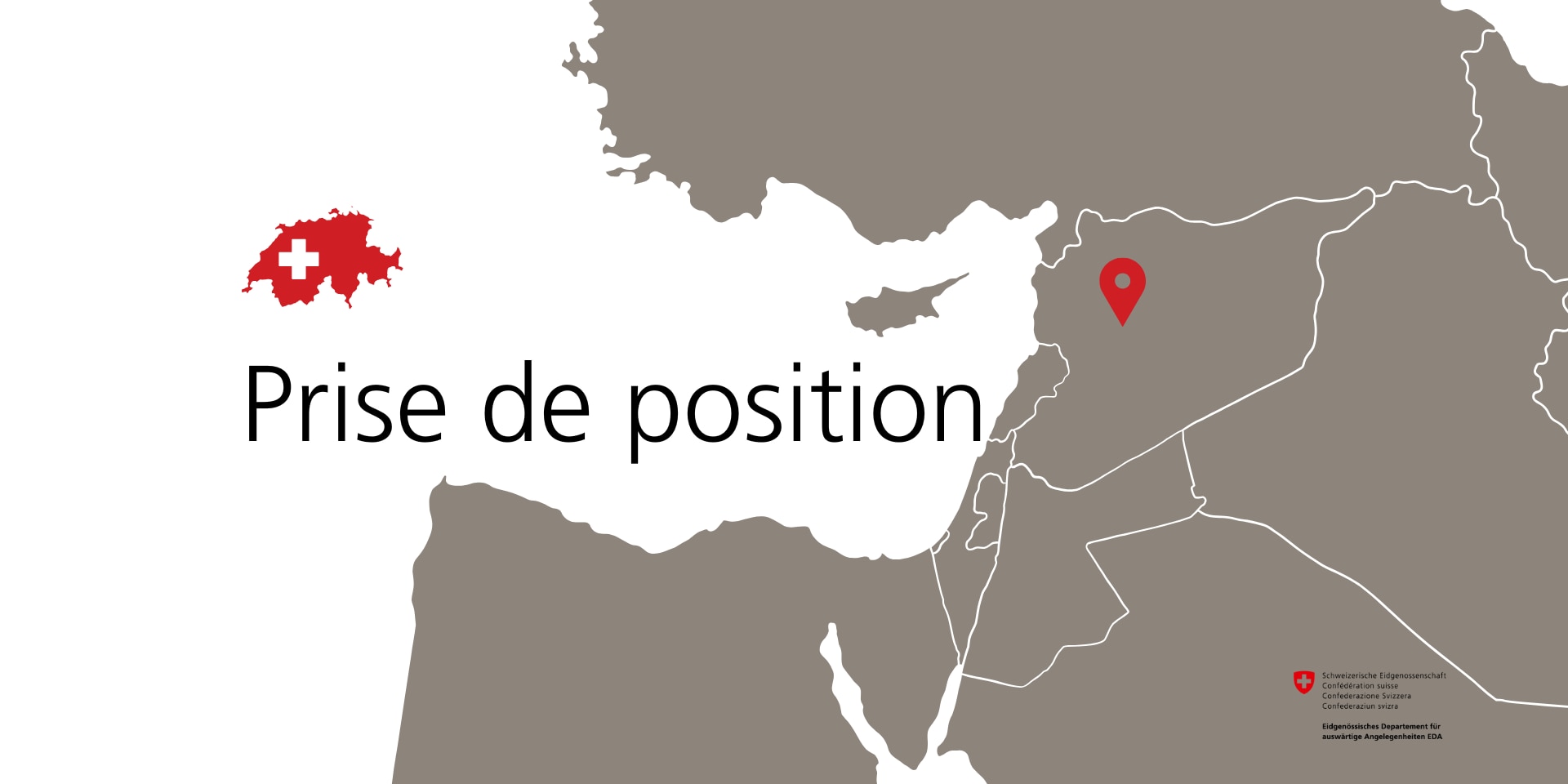 Infographie avec une carte de la Syrie.