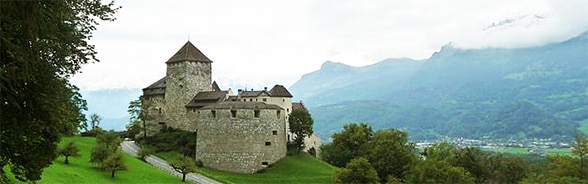 Foto von Schloss Vaduz im Fürstentum Liechtenstein