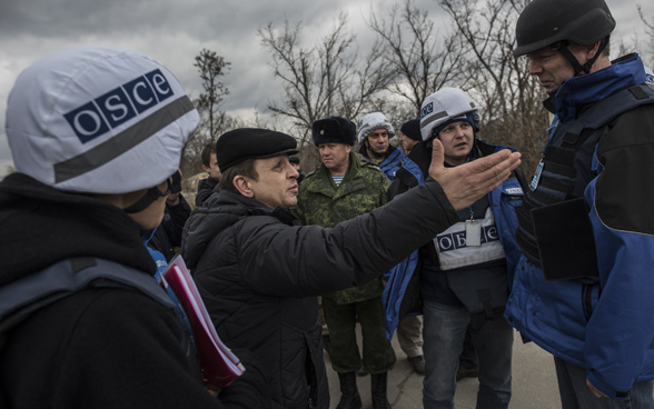 On patrol with the OSCE Special Monitoring Mission to Ukraine.