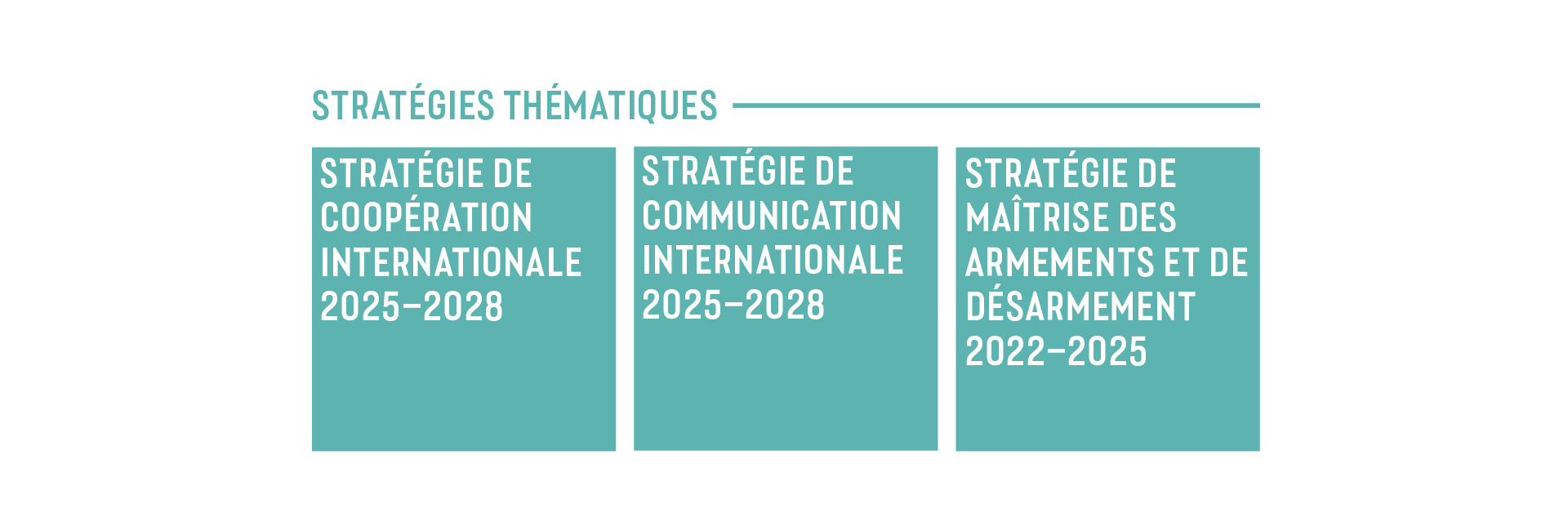 Graphique qui présente les stratégies thématiques.