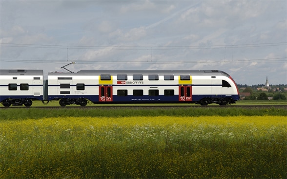 Image d'un train suisse
