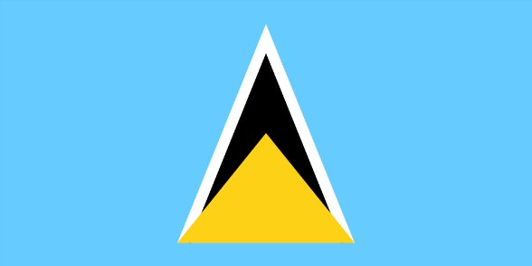 Flagge St. Lucia