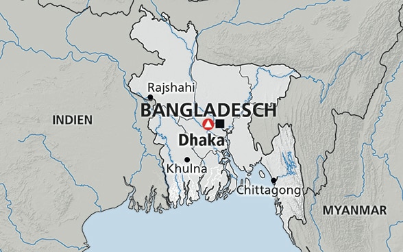 Karte von Bangladesch