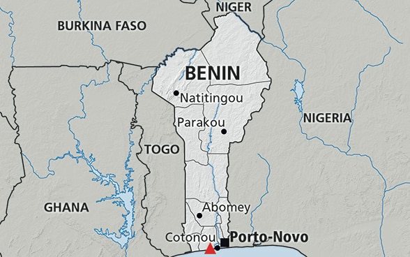 Karte von Benin