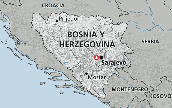 Mapa de Bosnia y Herzegovina