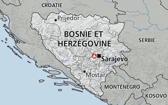 Carte de Bosnie et Herzégovine