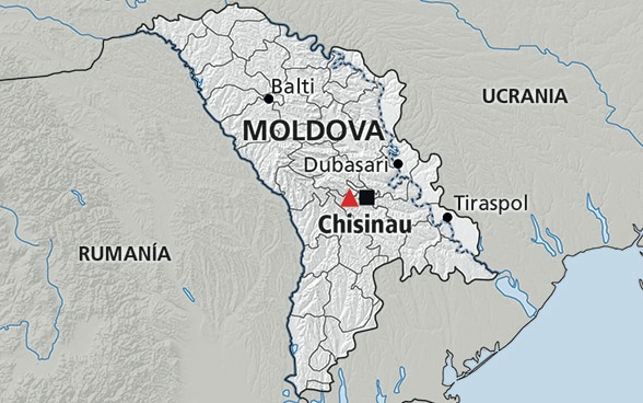 Mapa de Moldavia